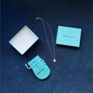 Tiffany & Co. Elsa Peretti  Full Heart Pendant Necklace
